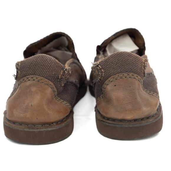 Bed Stu Leather Canvas Trout Slip-On Loafers Size 9.5 - Picture 5 of 11